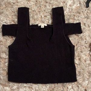 Silence and noise crop top